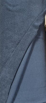 Frottee blau (Jeans) - 80% Baumwolle 20% Pes  -  150 cm breit