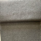 Strickstoff grobe Rippe - grau (dunkler in echt) - 95 % Co - 5 % Ela - Rundstrick gesamt 70 cm breit