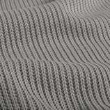 Strick in hellgrau - 70 % Baumwolle - 33 % PES - Breite 150 cm - 480 g/m²