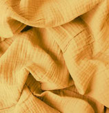 Musselin (Mousselin) Triple Gauze in kamille   130 cm breit   100 % Baumwolle  185 g/m²