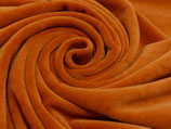 Nicki terracotta (orange) 80 % Co - 20 % PES - 150 cm breit - 150 g/m²
