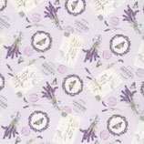 Nizza Lavendel - 100% Baumwolle - Digitaldruckstoff - Breite ca. 150 cm