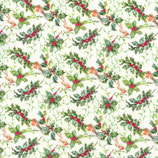 Rothenburg Rotkehlchen - 100% Baumwolle - DigitalDruckstoff - Breite ca. 150 cm