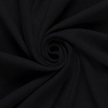 Strick in schwarz - 97 % Baumwolle - 3 % Elasthan - Breite 140 cm - 320 g/m²