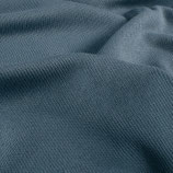 Strick in stahlblau - 100 % Baumwolle - Breite 135 cm - 300 g/m²