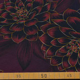 Jersey Dahlien - 95 % Co - 5 % Ela  150 cm breit - 200g/m²