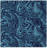 Jersey dunkelblau/petrol - 95 % Co - 5 % Ela - 150 cm breit - 200 g/m²