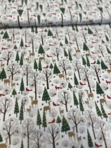 Weihnachten - 100% Baumwolle - DigitalDruckstoff - Breite ca. 150 cm