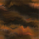 Jersey braun/orange batik - 95 % Co - 5 % Ela - 150 cm breit - 200 g/m²