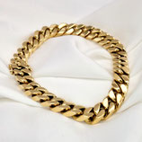 Goldarmband 750er Gelbgold · Massiv · Panzerkette