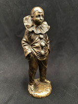 Sculpture D'un Pierrot En Bronze