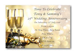 Personalised Wedding Anniversary Invites Ref WA5
