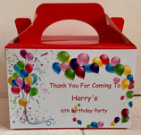 Balloons DIY Party Box/Bag LABELS Ref PB79 **NO BOX OR BAG SUPPLIED**