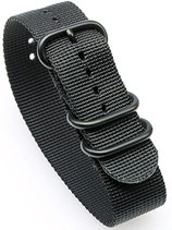 Muster Zulu PVD 3 Ring XL schwarz 24 mm