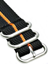 Zulu HC 3 Ring »Stripey Orange«