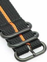 Zulu PVD 3 Ring »Stripey Orange« 20 mm