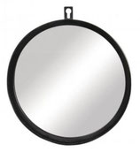 Metall Spiegel, 18cm ø schwarz