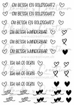 Rub On DU BESCH EN GOLDSCHATZ