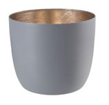 Windlicht Cool Grey Gold M