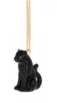 Black panther mini Necklace