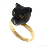black panther head ring