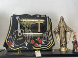 Plaque Sainte Sarah avec guitare