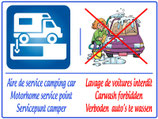 Camping car lavage interdit