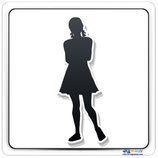 Plaque pictogramme femme