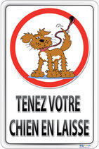 Chien en laisse