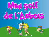 Panneau minigolf avec nom