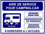 Aire de service camping car 4 langues