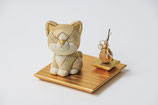 木目込　ねこ飾りセット