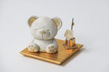 木目込　クマ飾りセット