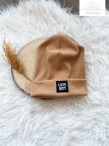 Hipstermütze "cute Boy" beige