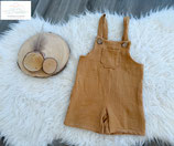 Musselin Latzhose beige 86/92