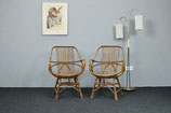 Rattan Sessel Stuhl, Ca. 50er