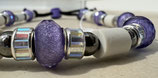 EM-Keramik-Perlenhalsband Purple Dream