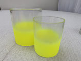 Kerzenglas Neon Gelb