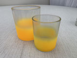 Kerzenglas Neon Orange