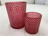 Kerzenglas Beere mit Ornament