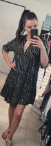 Kleid Tiermuster mit Volants