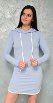 Sweater-Kleid mit Kapuze