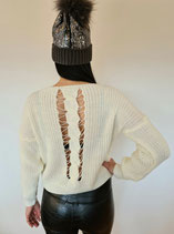 Strickpullover mit sexy Rücken