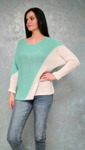 Strickpullover zweifarbig
