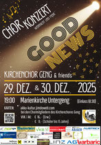 "GOOD NEWS" Konzert des Kirchenchors Untergeng - 30.12.2025