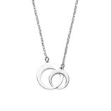 Zilveren - Ketting met Verbonden - Cirkels