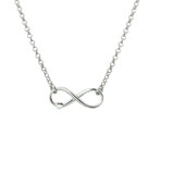 Halsketting - Zilver – Hart op Infinity