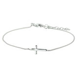 Armband - Kruis - Zilver