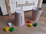 2 ImpeRunde-Würfelbecher (2 dice cups for ImpeRunde)