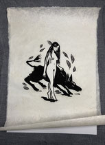 Linoldruck „Wilder Geist“